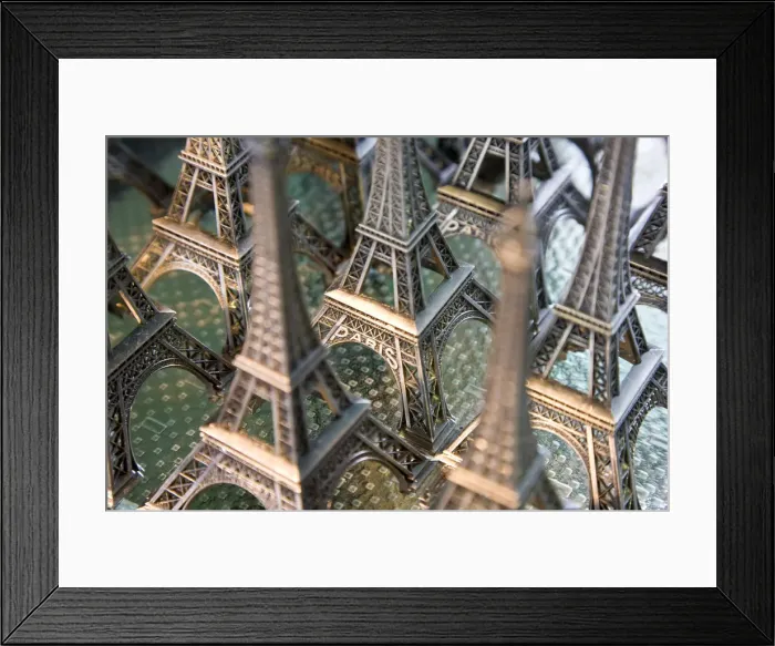 Framed Print : Model Eiffel Towers, Paris, France Framed Print : Model Eiffel Towers, Paris, France