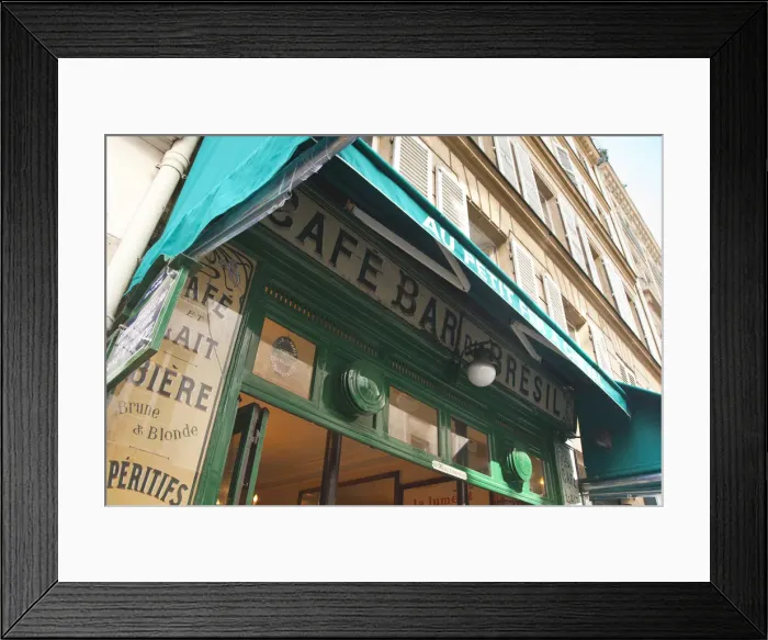 Framed Print : Cafe / Brasserie, Marais District, Paris, France Framed Print : Cafe / Brasserie, Marais District, Paris, France