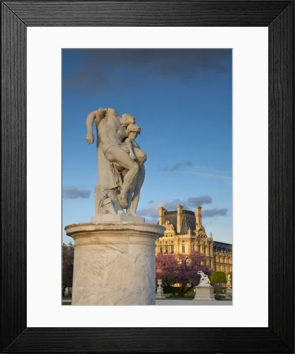 Framed Print : Jardin du Tuileries and Musee du Louvre, Paris, France Framed Print : Jardin du Tuileries and Musee du Louvre, Paris, France