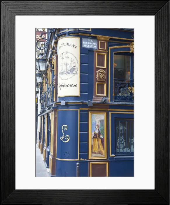 Framed Print : Restaurant Laperouse, Quai des Grands Augustin, Rive Gauche, Paris, France Framed Print : Restaurant Laperouse, Quai des Grands Augustin, Rive Gauche, Paris, France