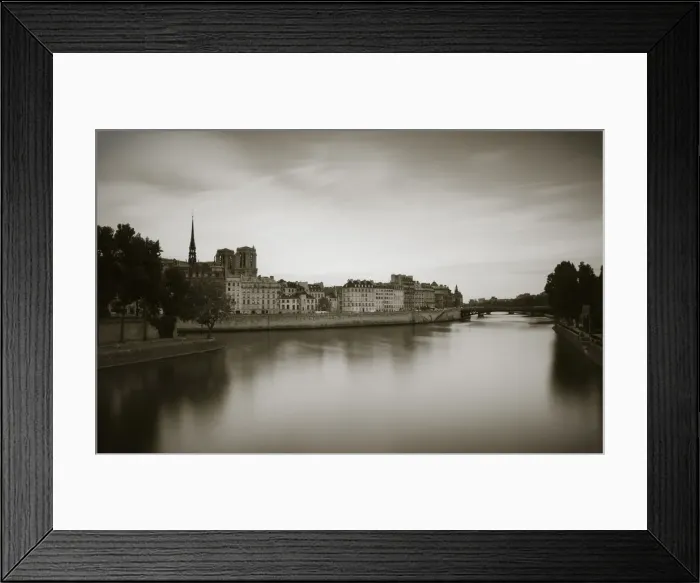 Framed Print : Notre Dame Cathedral and River Seine, Paris, France Framed Print : Notre Dame Cathedral and River Seine, Paris, France