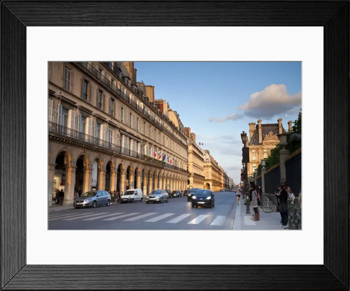 Framed Print : Rue de Rivoli, Paris, France Framed Print : Rue de Rivoli, Paris, France