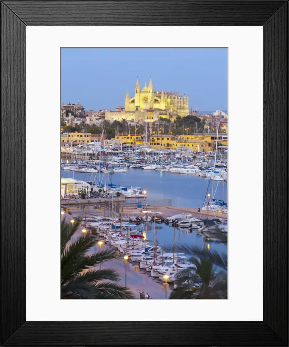 Framed Print : Cathedral La Seu and harbour, Palma de Mallorca, Mallorca, Balearic Islands, Spain Framed Print : Cathedral La Seu and harbour, Palma de Mallorca, Mallorca, Balearic Islands, Spain