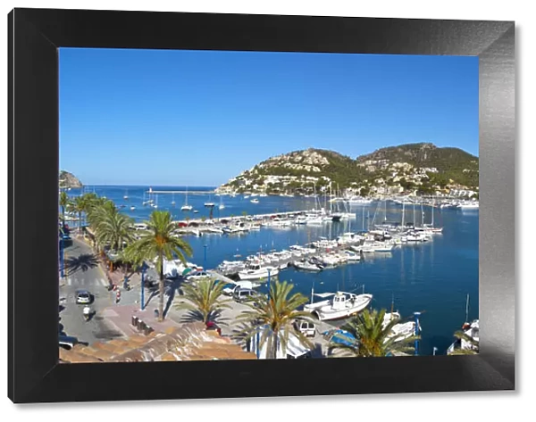 Port d Antratx overview, Mallorca, Balearic Islands, Spain