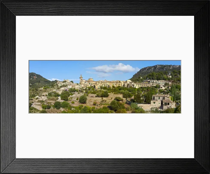 Framed Print : Village skyline, Valldemossa, Mallorca, Balearic Islands, Spain Framed Print : Village skyline, Valldemossa, Mallorca, Balearic Islands, Spain