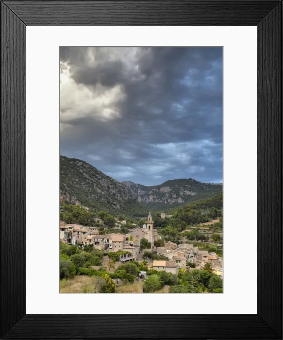 Framed Print : Village overview, Valldemossa, Mallorca, Balearic Islands, Spain Framed Print : Village overview, Valldemossa, Mallorca, Balearic Islands, Spain