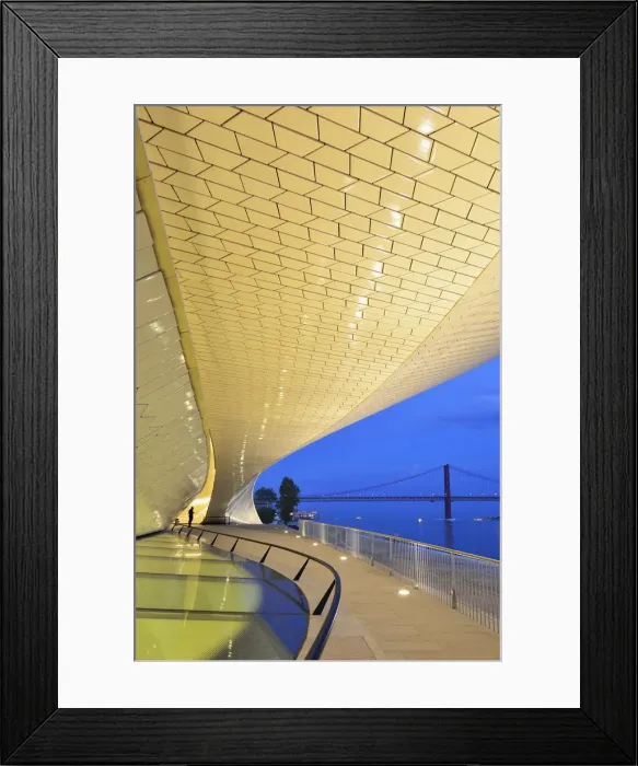 Framed Print : The MaT (Museum of Art, Architecture and Technology), bordering the Tagus river Framed Print : The MaT (Museum of Art, Architecture and Technology), bordering the Tagus river