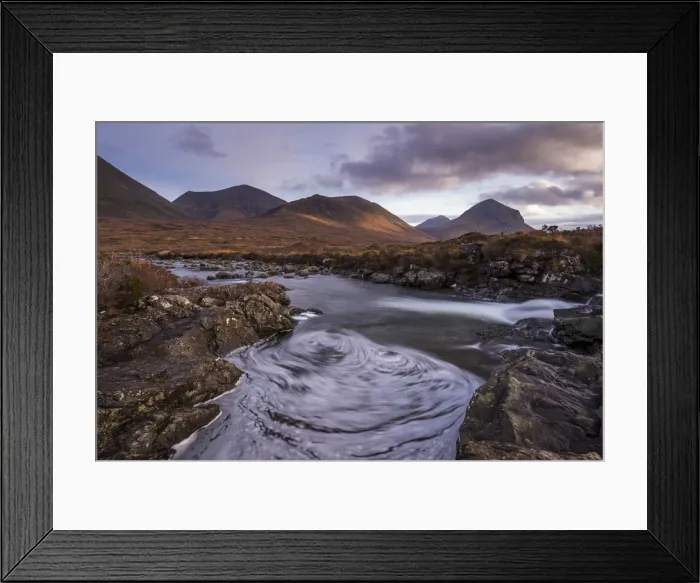 Framed Print : Looking over Allt Dearg Mor River to Marsco, Sligachan, Isle of Skye, Scotland. Autumn (November) 2015 Framed Print : Looking over Allt Dearg Mor River to Marsco, Sligachan, Isle of Skye, Scotland. Autumn (November) 2015