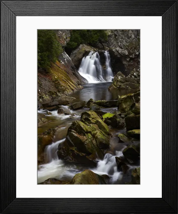 Framed Print : Falls of Bruar, Glen Bruar, Tayside Region, Perthshire, Scotland