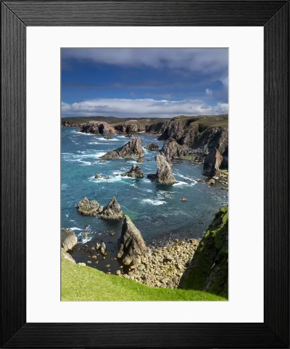 Framed Print : Mangersta Sea Stacks, Isle of Lewis, Outer Hebrides, Scotland