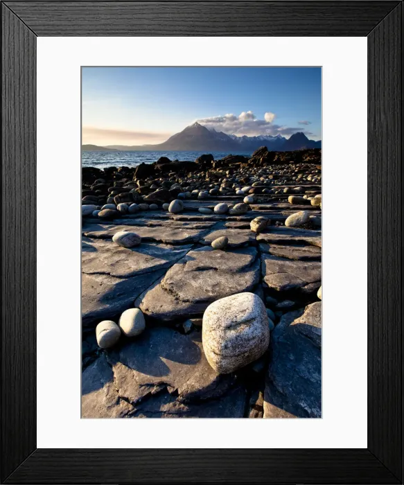 Framed Print : Rocky Coastline at Elgol, Isle of Skye, Highland Region, Scotland Framed Print : Rocky Coastline at Elgol, Isle of Skye, Highland Region, Scotland