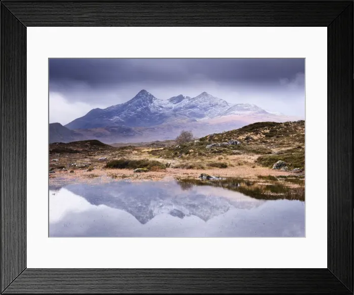 Framed Print : The Cuillins reflected in the lochan, Sligachan, Isle of Skye, Scotland, UK Framed Print : The Cuillins reflected in the lochan, Sligachan, Isle of Skye, Scotland, UK