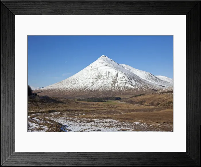 Framed Print : Glen Coe, Scotland. A view of Beinn Dorain over the moor Framed Print : Glen Coe, Scotland. A view of Beinn Dorain over the moor