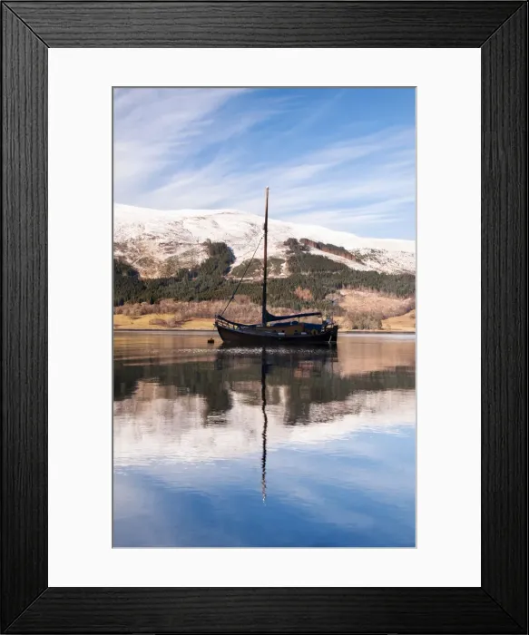 Framed Print : Reflections in Loch Leven, Glencoe, Scotland, UK Framed Print : Reflections in Loch Leven, Glencoe, Scotland, UK
