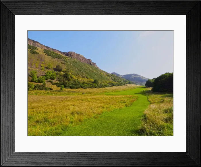 Framed Print : UK, Scotland, Lothian, Edinburgh, Holyrood Park, View towards Salisbury Crags Framed Print : UK, Scotland, Lothian, Edinburgh, Holyrood Park, View towards Salisbury Crags