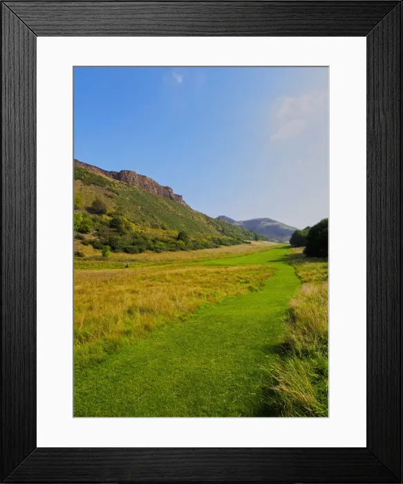 Framed Print : UK, Scotland, Lothian, Edinburgh, Holyrood Park, View towards Salisbury Crags Framed Print : UK, Scotland, Lothian, Edinburgh, Holyrood Park, View towards Salisbury Crags