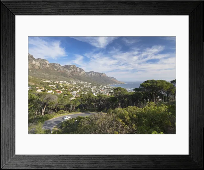 Framed Print : View of Camps Bay, Cape Town, Western Cape, South Africa