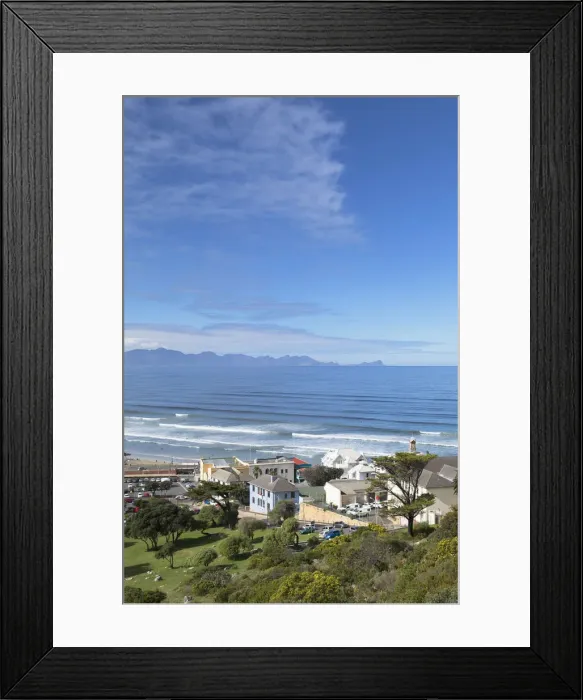Framed Print : View of Muizenburg beach, Cape Town, Western Cape, South Africa Framed Print : View of Muizenburg beach, Cape Town, Western Cape, South Africa