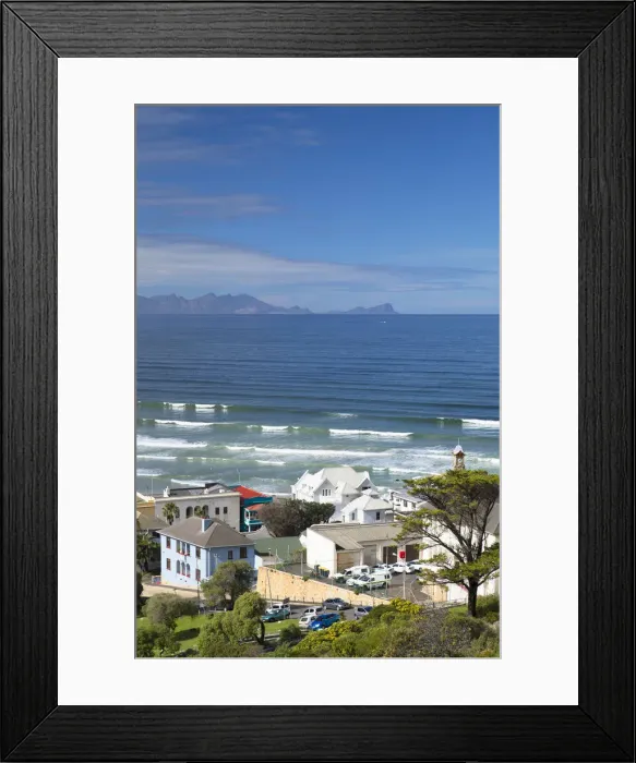 Framed Print : View of Muizenburg beach, Cape Town, Western Cape, South Africa Framed Print : View of Muizenburg beach, Cape Town, Western Cape, South Africa