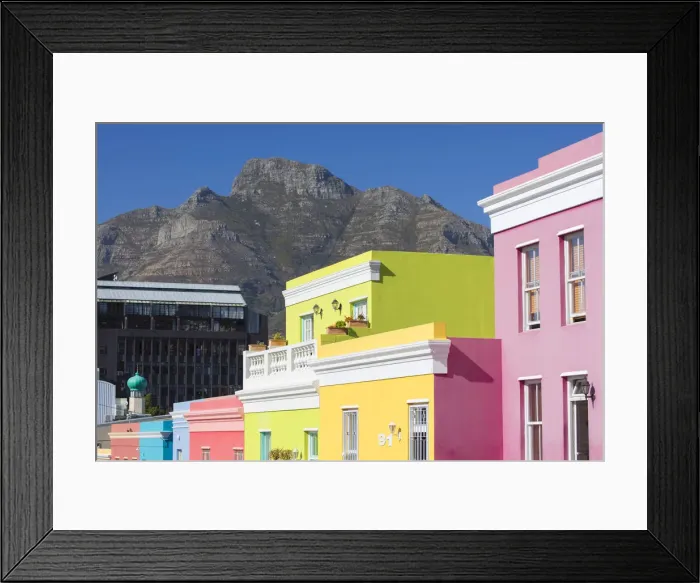 Framed Print : Colourful houses in Bo Kaap, Cape Town, Western Cape, South Africa Framed Print : Colourful houses in Bo Kaap, Cape Town, Western Cape, South Africa
