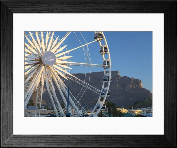 Framed Print : Cape Wheel and Table Mountain, V+A Waterfront, Cape Town, Western Cape, South Africa Framed Print : Cape Wheel and Table Mountain, V+A Waterfront, Cape Town, Western Cape, South Africa