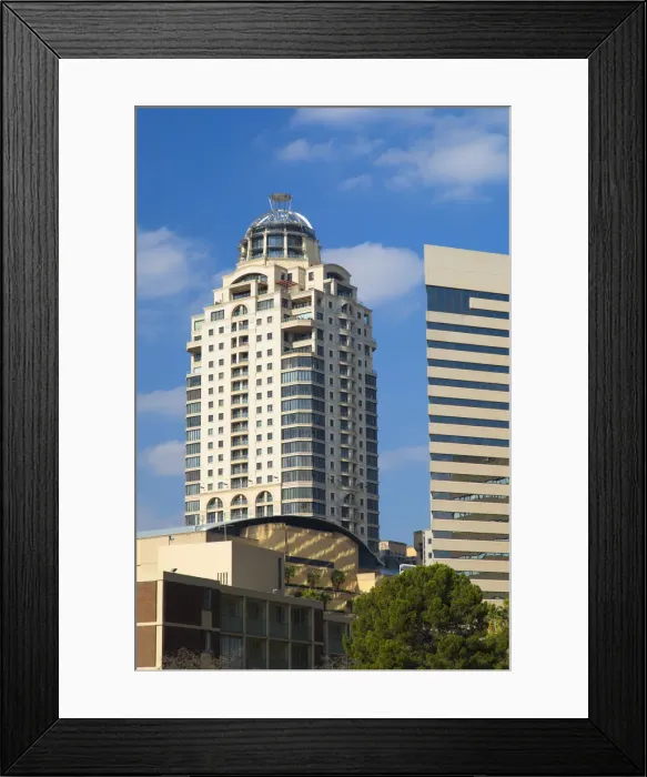 Framed Print : Michelangelo Towers and Intercontinental Hotel, Sandton, Johannesburg, Gauteng, South Framed Print : Michelangelo Towers and Intercontinental Hotel, Sandton, Johannesburg, Gauteng, South