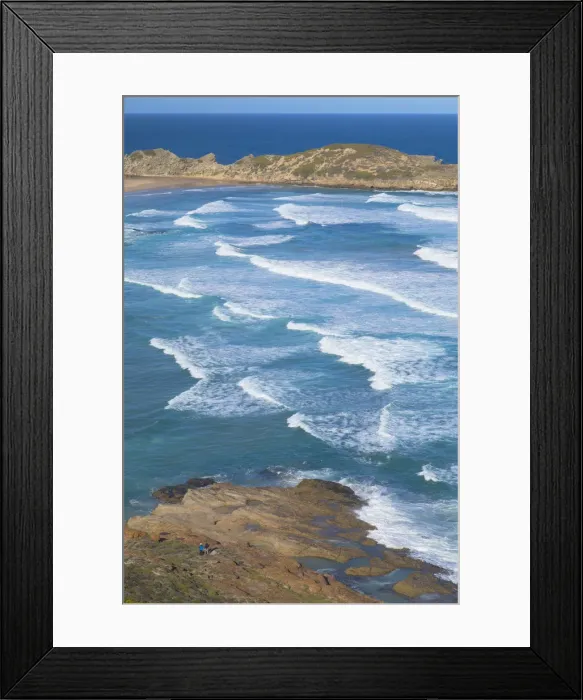 Framed Print : People hiking in Robberg Nature Reserve, Plettenberg Bay, Western Cape, South Africa