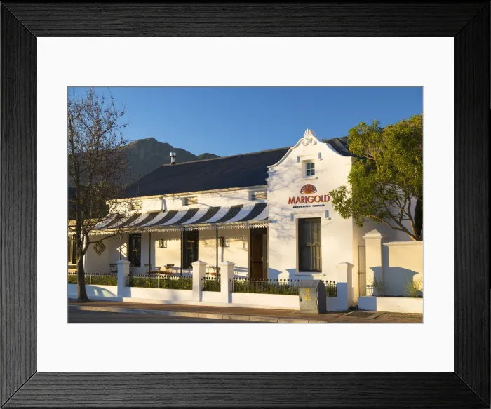 Framed Print : Indian restaurant, Franschhoek, Western Cape, South Africa Framed Print : Indian restaurant, Franschhoek, Western Cape, South Africa