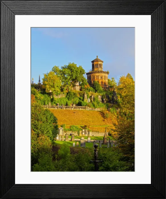 Framed Print : UK, Scotland, Lowlands, Glasgow, View of The Necropolis, Victorian cemetery Framed Print : UK, Scotland, Lowlands, Glasgow, View of The Necropolis, Victorian cemetery