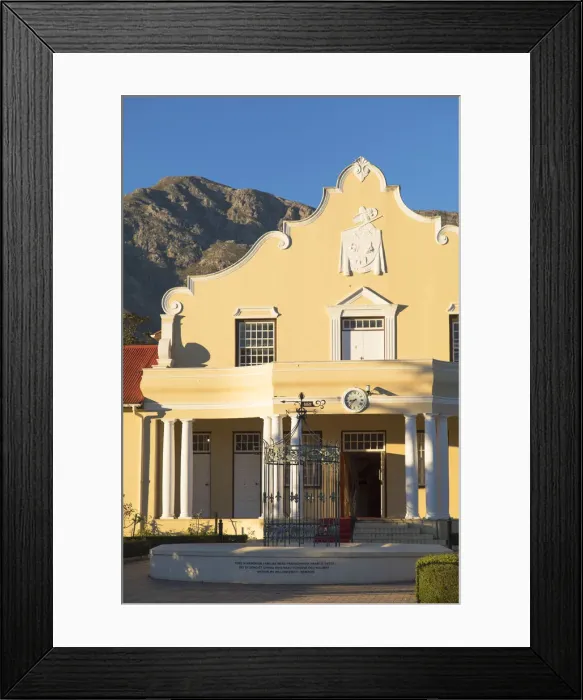 Framed Print : Town Hall, Franschhoek, Western Cape, South Africa Framed Print : Town Hall, Franschhoek, Western Cape, South Africa