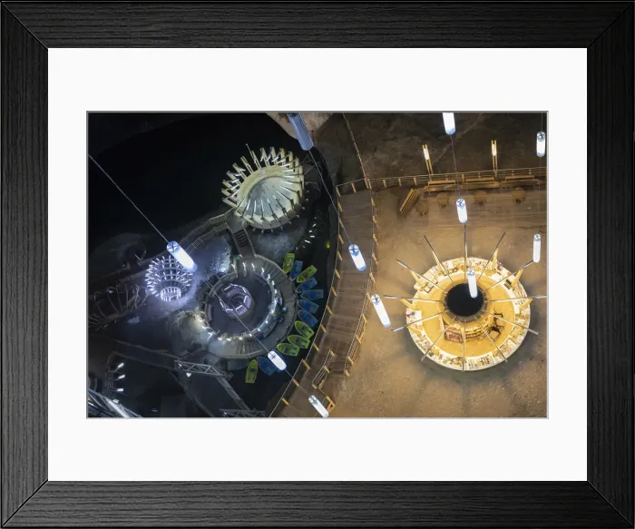 Framed Print : Romania, Transylvania, Cluj-Napoca. Aerial view of the Rudolf and Terezia Mines Framed Print : Romania, Transylvania, Cluj-Napoca. Aerial view of the Rudolf and Terezia Mines