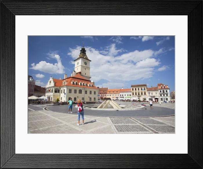 Framed Print : Council House in Piata Sfatului, Brasov Transylvania, Romania Framed Print : Council House in Piata Sfatului, Brasov Transylvania, Romania
