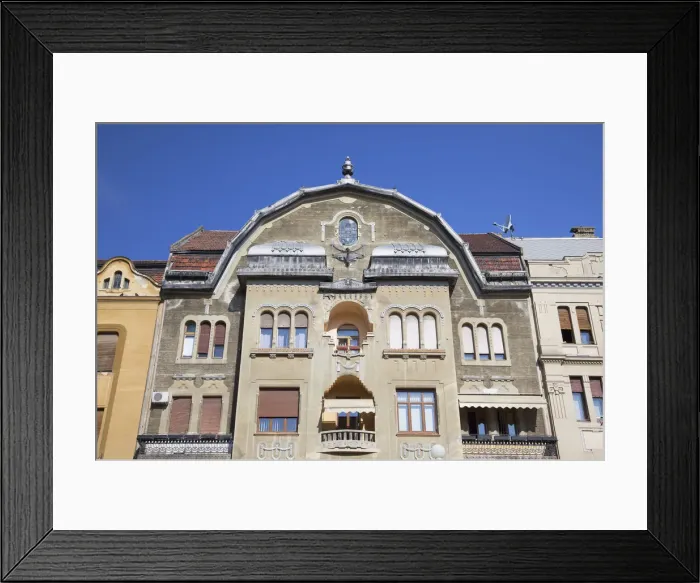 Framed Print : Buildings in Piata Victoriei, Timisoara, Banat, Romania Framed Print : Buildings in Piata Victoriei, Timisoara, Banat, Romania