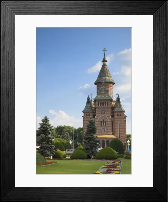 Framed Print : Metropolitan Cathedral in Piata Victoriei at dusk, Timisoara, Banat, Romania Framed Print : Metropolitan Cathedral in Piata Victoriei at dusk, Timisoara, Banat, Romania