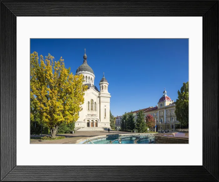 Framed Print : Romania, Transylvania, Cluj-Napoca. The Orthodox Dormition of the Theotokos Cathedral Framed Print : Romania, Transylvania, Cluj-Napoca. The Orthodox Dormition of the Theotokos Cathedral