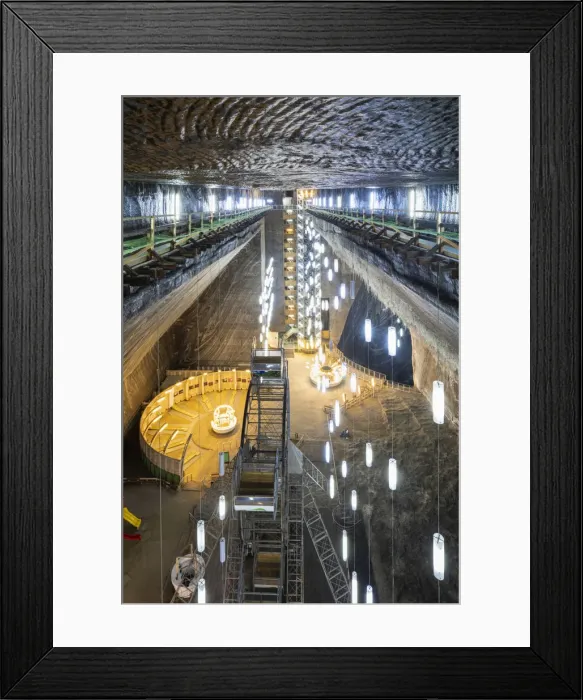 Framed Print : Romania, Transylvania, Cluj-Napoca. The 42 metre deep, 50 metre wide and 80 metre