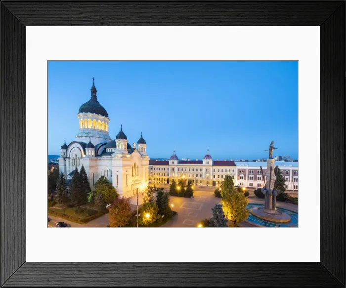 Framed Print : Romania, Transylvania, Cluj-Napoca. Avram Iancu Square and the Dormition of the Theotokos Framed Print : Romania, Transylvania, Cluj-Napoca. Avram Iancu Square and the Dormition of the Theotokos