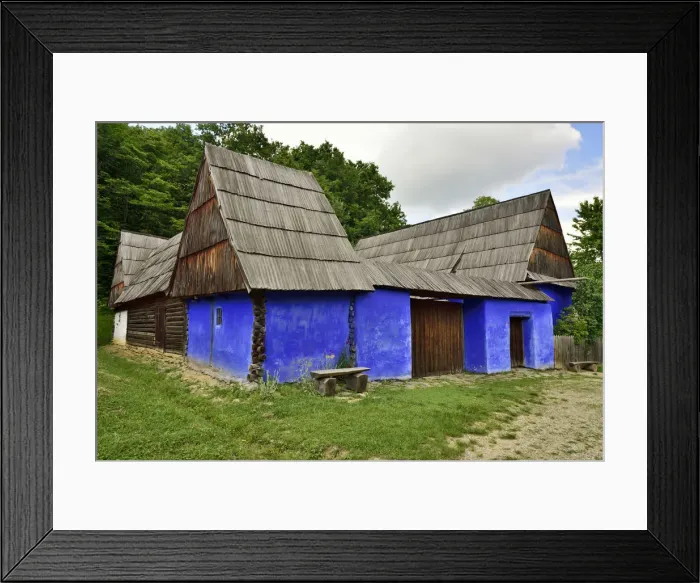 Framed Print : Farmhouse of Romania. ASTRA Museum of Traditional Folk Civilization, an open-air museum Framed Print : Farmhouse of Romania. ASTRA Museum of Traditional Folk Civilization, an open-air museum