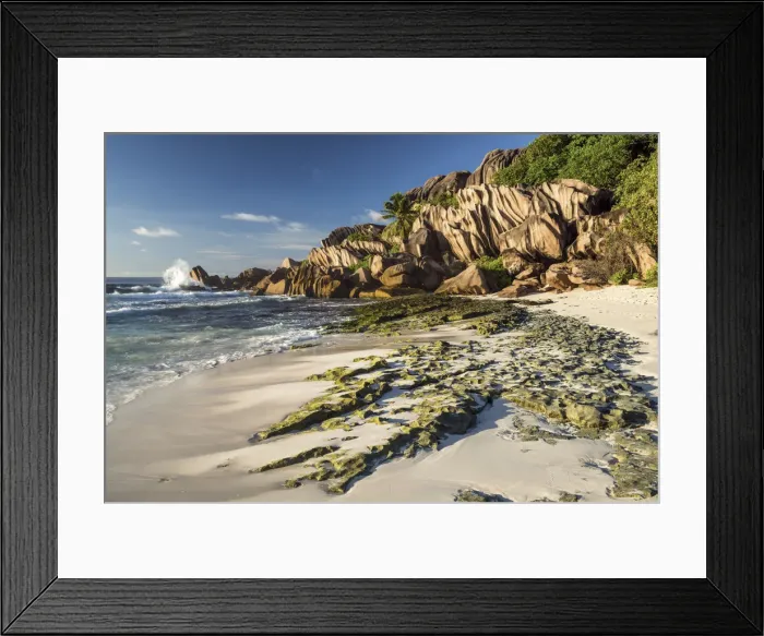 Framed Print : Grand Anse Beach, La Digue, Seychelles Framed Print : Grand Anse Beach, La Digue, Seychelles