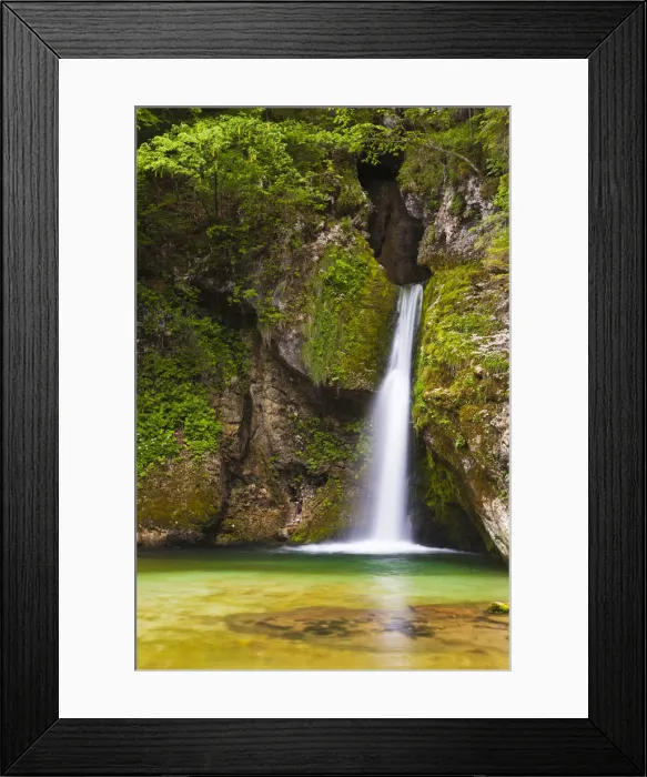 Framed Print : Slovenia, Gorenjska Region, Triglav National Park, Nomenj. Slap Grmecica Framed Print : Slovenia, Gorenjska Region, Triglav National Park, Nomenj. Slap Grmecica