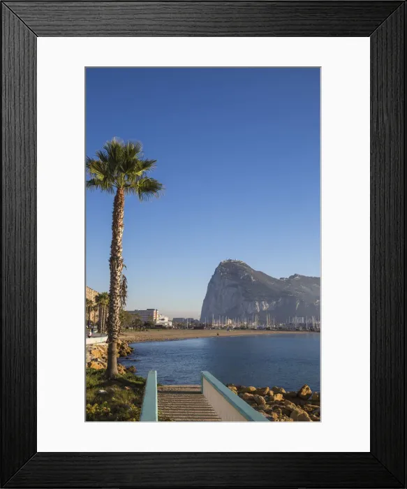 Framed Print : Gibraltar, View of Rock of Gibraltar Framed Print : Gibraltar, View of Rock of Gibraltar