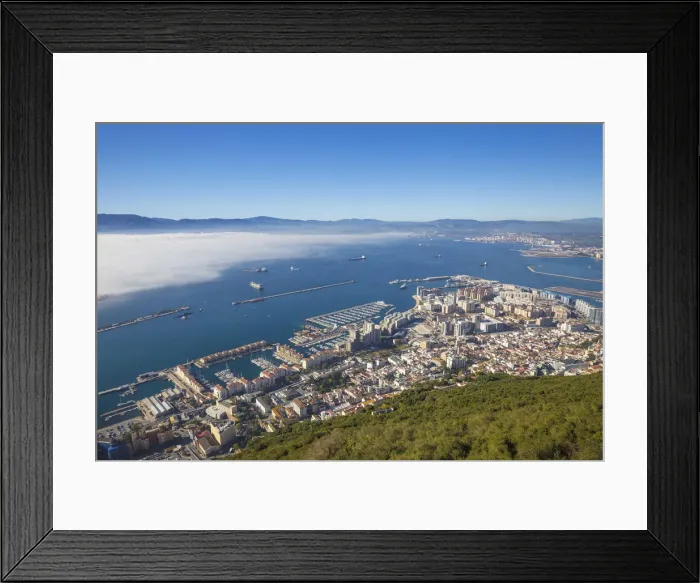 Framed Print : Gibraltar, View from Gibraltar rock Framed Print : Gibraltar, View from Gibraltar rock