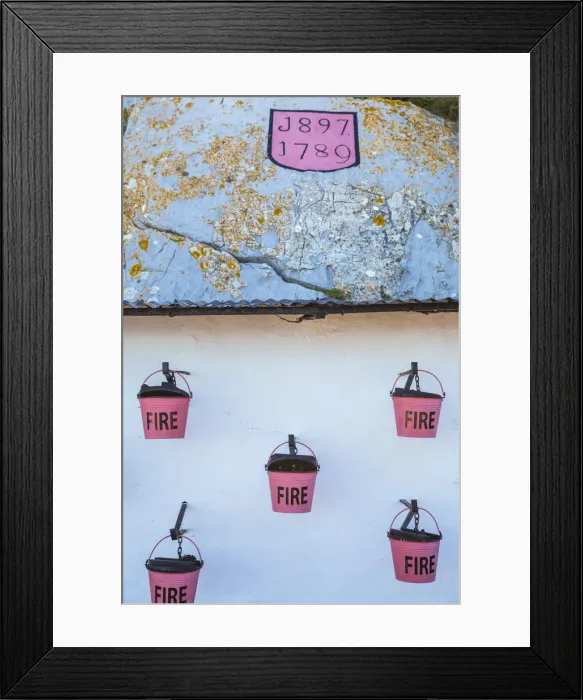 Framed Print : Gibraltar, Gibraltar rock, Fire buckets Framed Print : Gibraltar, Gibraltar rock, Fire buckets