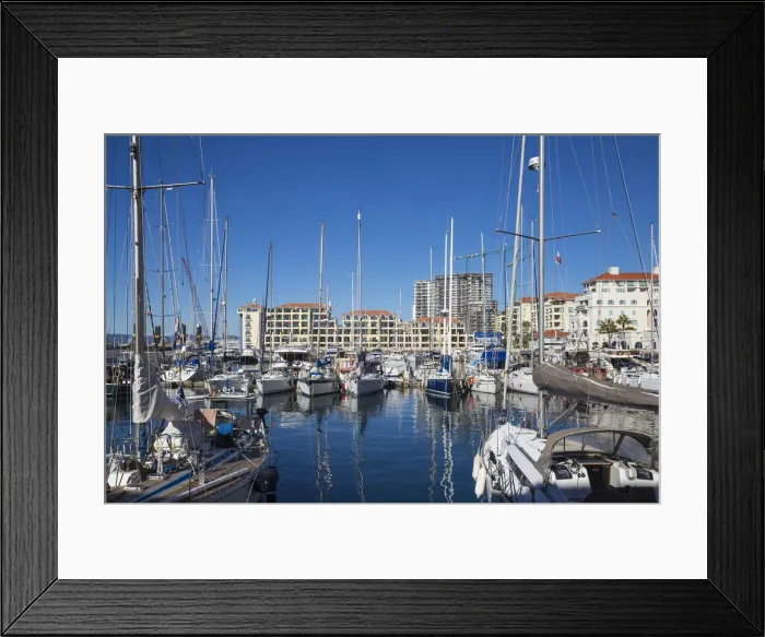 Framed Print : Gibraltar, Queensway Quay marina Framed Print : Gibraltar, Queensway Quay marina