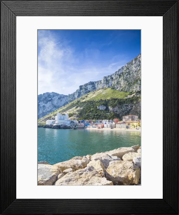 Framed Print : Gibraltar, Catalan Bay