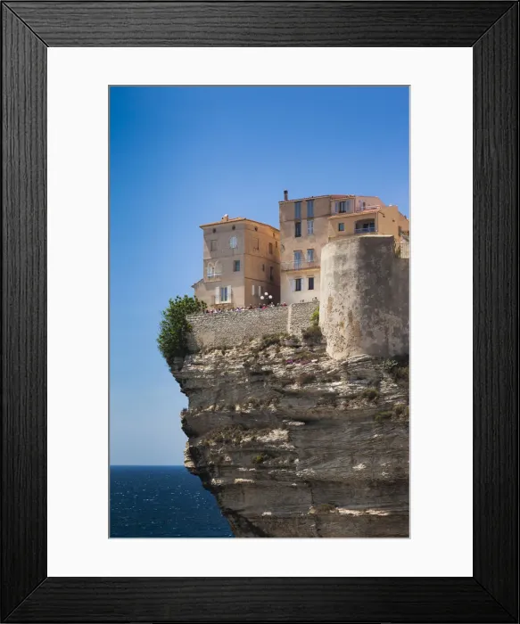 Framed Print : France, Corsica, Corse-du-Sud Department, Corsica South Coast Region, Bonifacio, cliffside Framed Print : France, Corsica, Corse-du-Sud Department, Corsica South Coast Region, Bonifacio, cliffside
