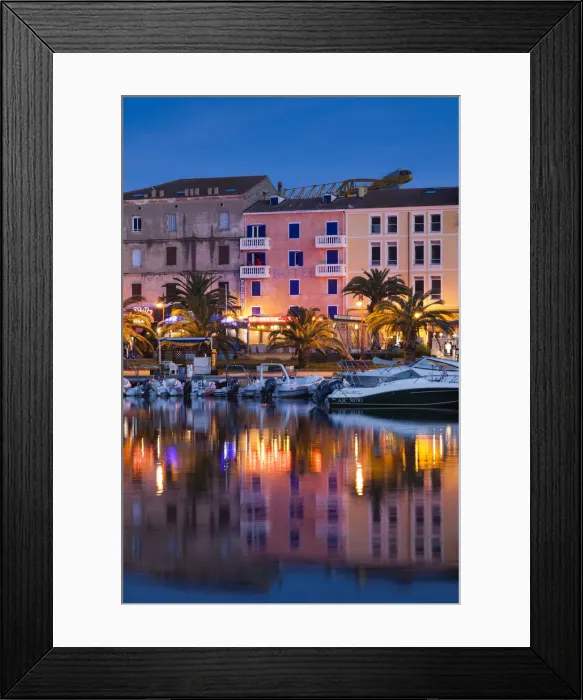 Framed Print : France, Corsica, Corse-du-Sud Department, Corsica South Coast Region, Propriano, town Framed Print : France, Corsica, Corse-du-Sud Department, Corsica South Coast Region, Propriano, town