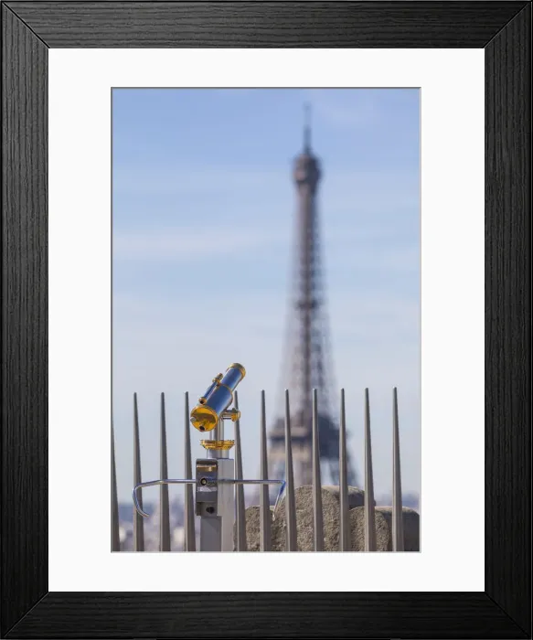 Framed Print : Eiffel Tower from the roof of the Arc de Triomphe, Paris, France Framed Print : Eiffel Tower from the roof of the Arc de Triomphe, Paris, France