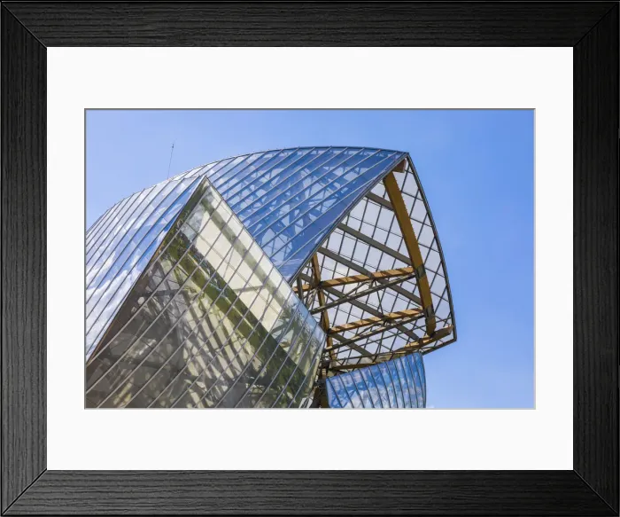 Framed Print : Louis Vuitton Foundation, Bois de Boulogne, Paris, France Framed Print : Louis Vuitton Foundation, Bois de Boulogne, Paris, France