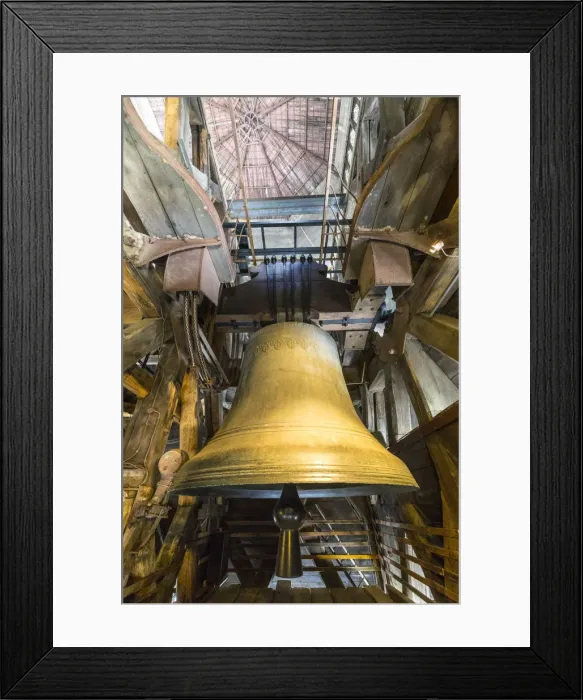 Framed Print : Bells of Notre Dame Cathedral, Paris, France